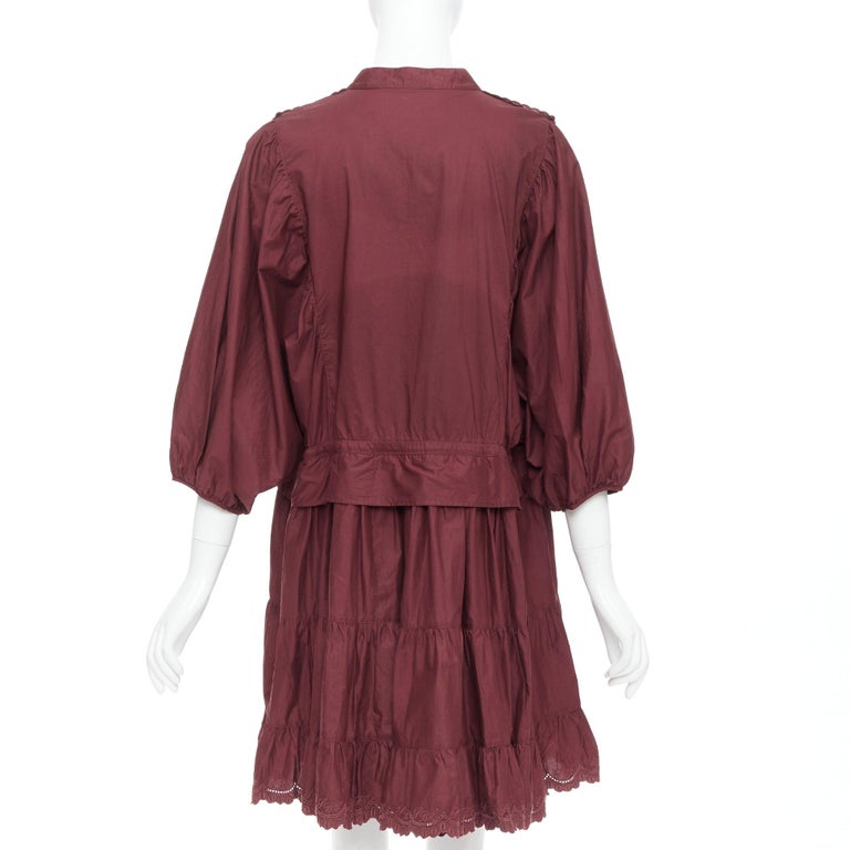 see by chloe silk shirt dress Ruffled silk shirt dress in pink - Chloe