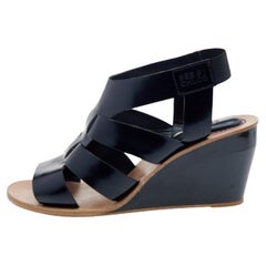 See By Chloe Sandali con zeppa in pelle nera misura 40