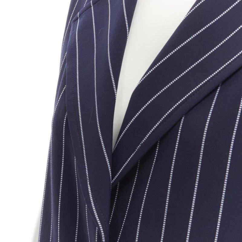 SEE. BY CHLOE blue white striped dropped armhole boxy vest FR36 S 3