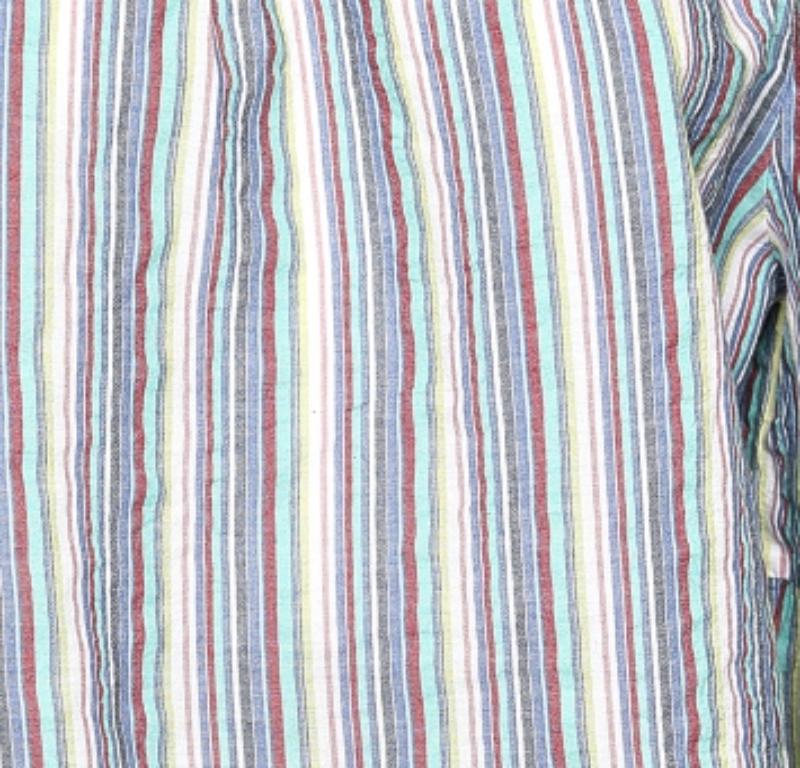 See by Chloe Mehrfarbig gestreiftes schulterfreies Top aus Baumwolle mit Streifen M im Angebot 1