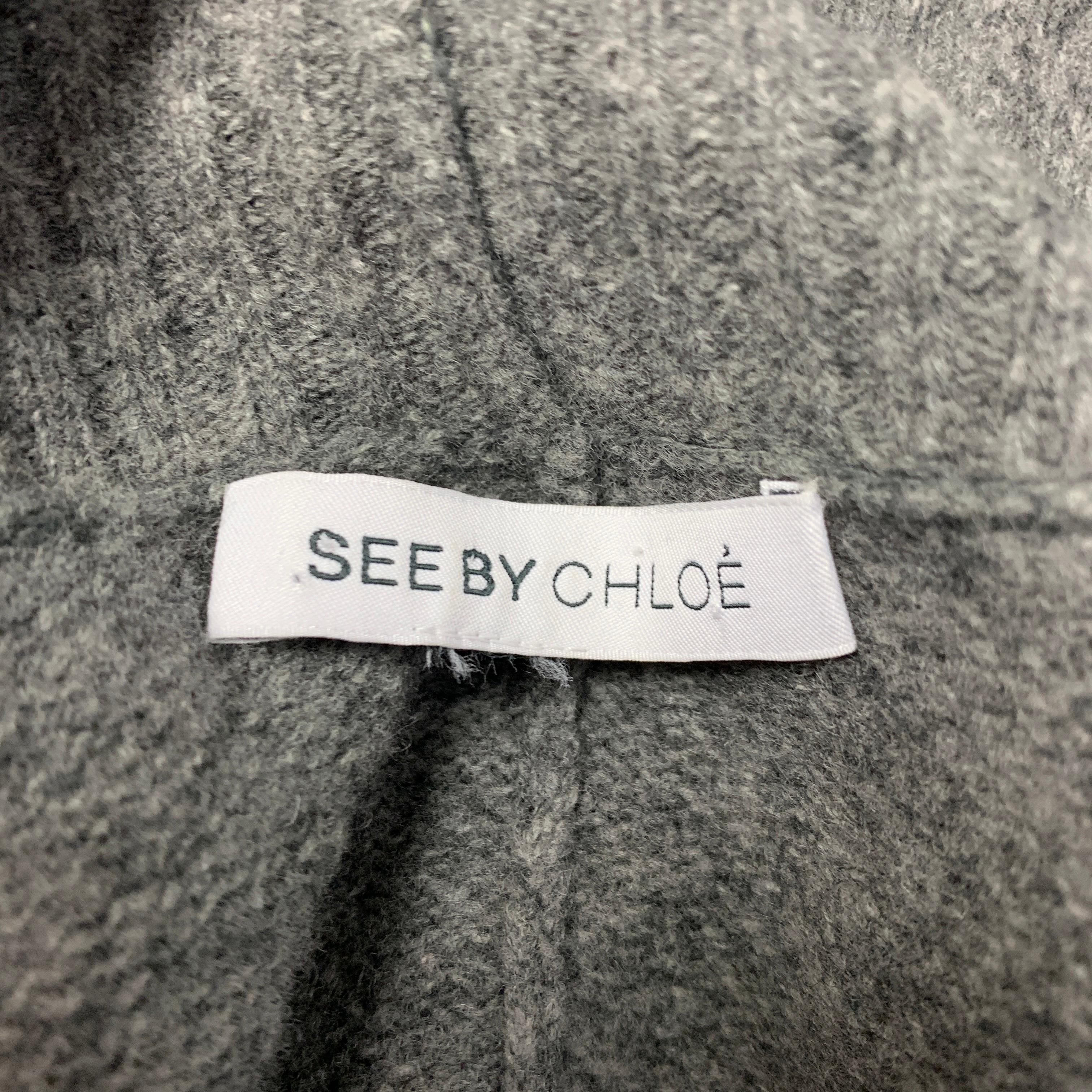 Gray SEE By Chloe One Size Grey Knitted Circle Cardigan