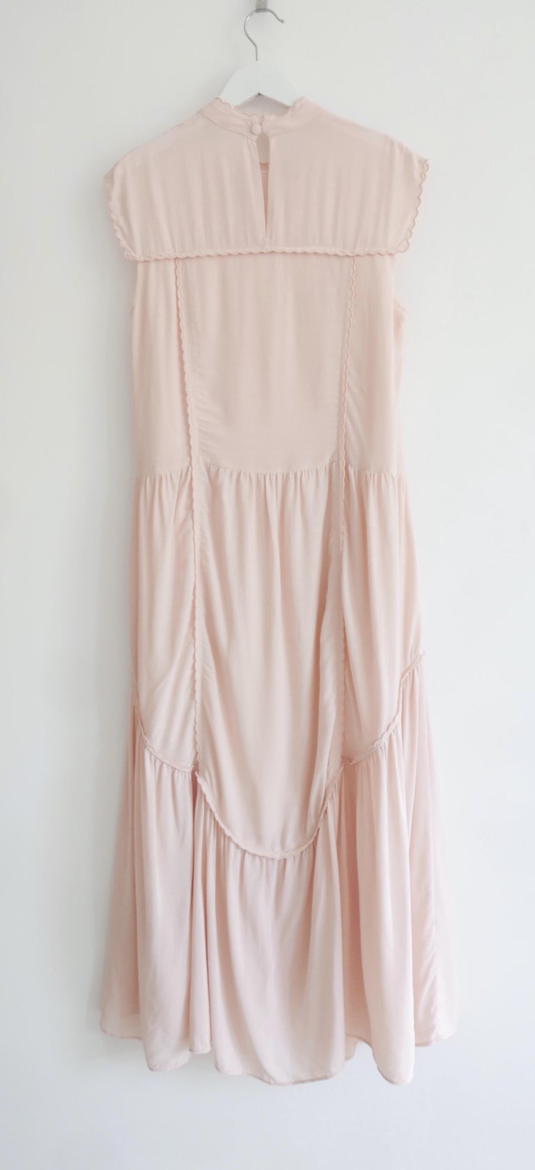 open lace back dress CHLOE DRESS PINK PEARL