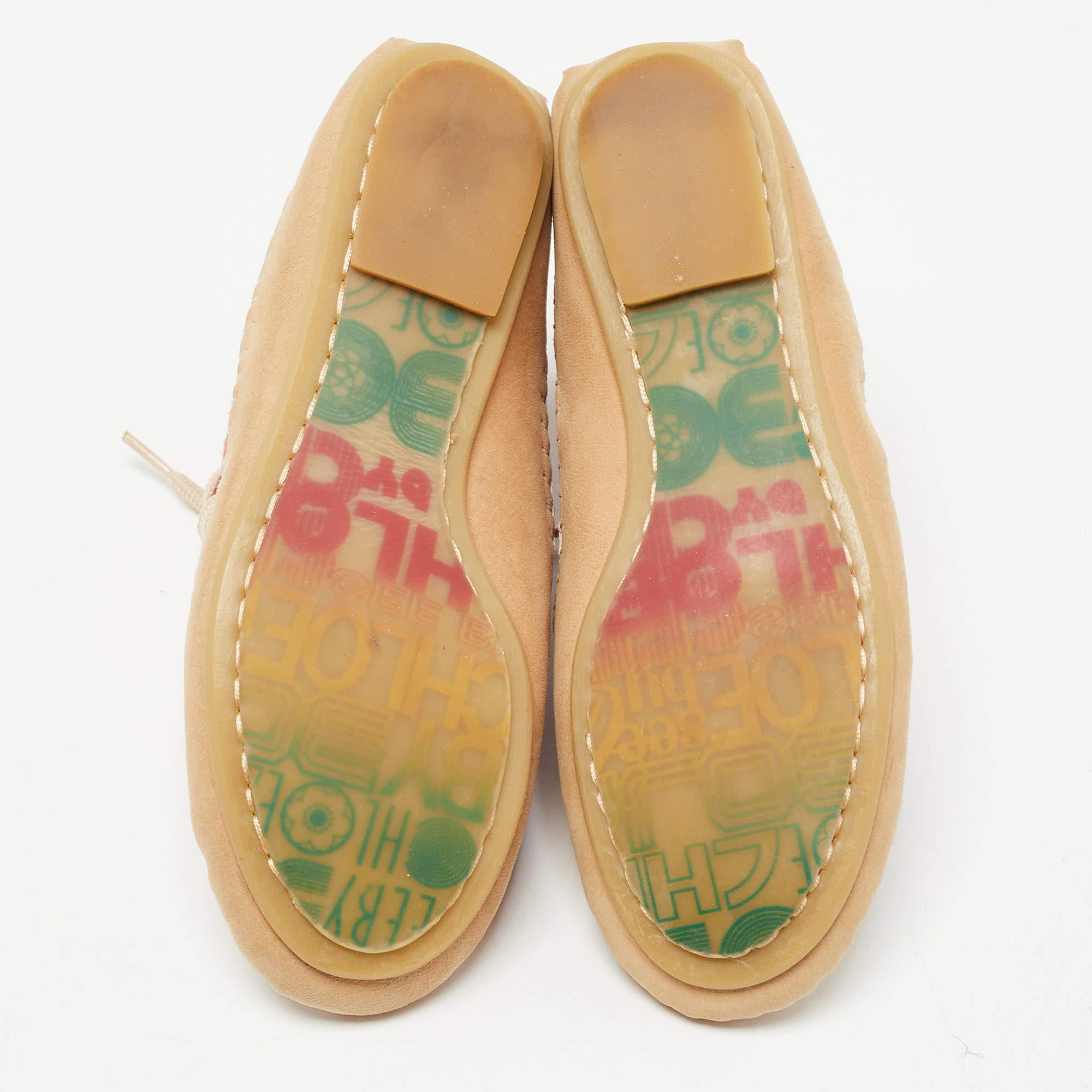 See by Chloé Red Suede High Top Sneakers Size 35 For Sale 2