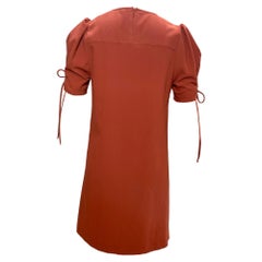 See By Chloé Tie Sleeve Dress in Red Polyester