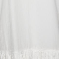 See by Chloe White Cotton Drop Waist Flared Dress S