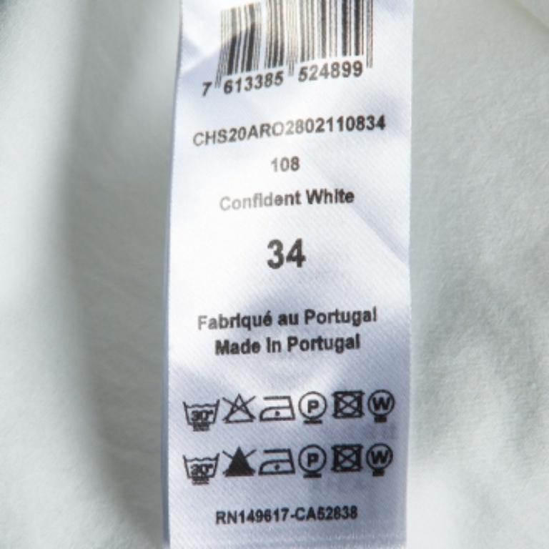 See By Chloe White - Robe évasée à taille basse en coton S.S. White Pour femmes en vente