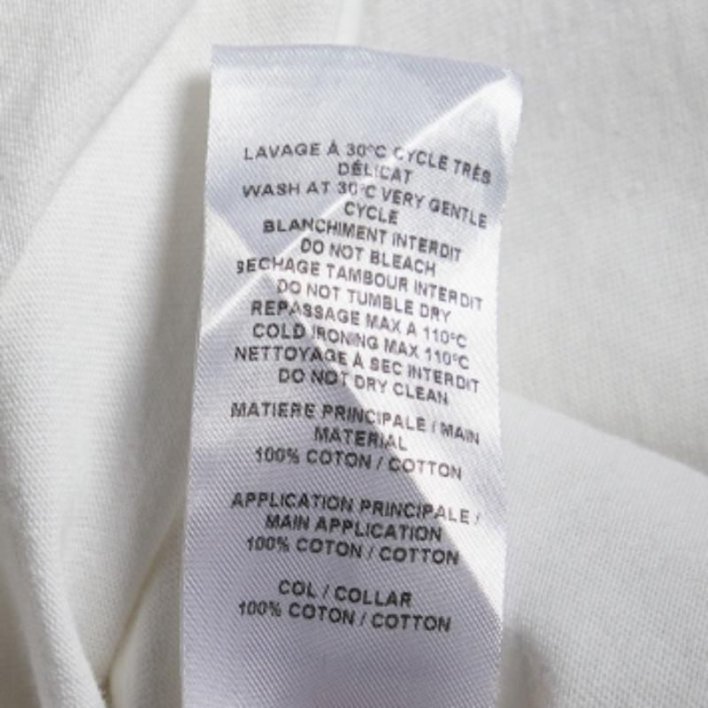 See by Chloe - Maglietta in cotone bianco con dettaglio manica arricciata M. T. I. In condizioni buone in vendita a Dubai, Al Qouz 2