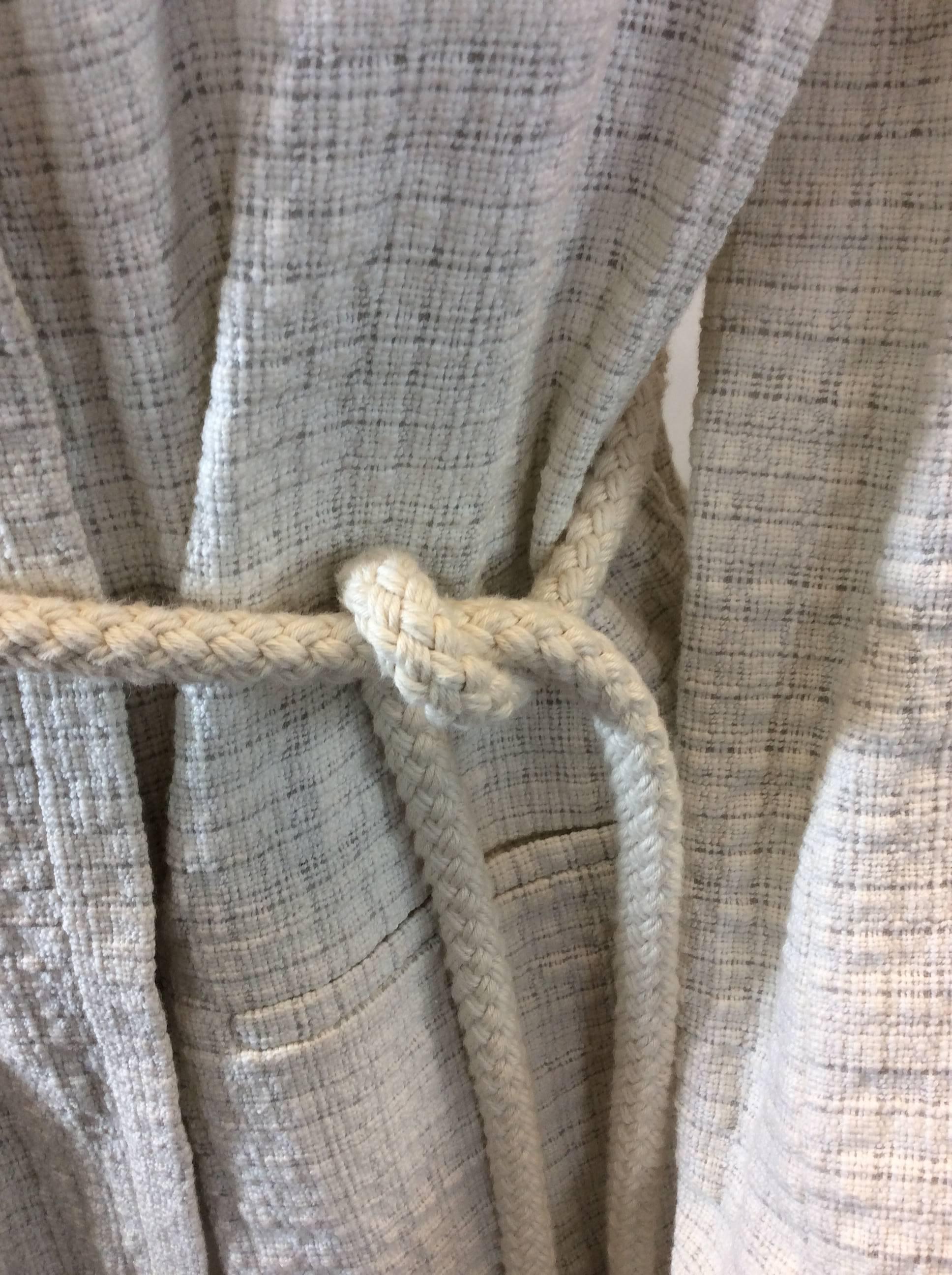 Gray See By Chloe White Jacket with Rope Tie For Sale