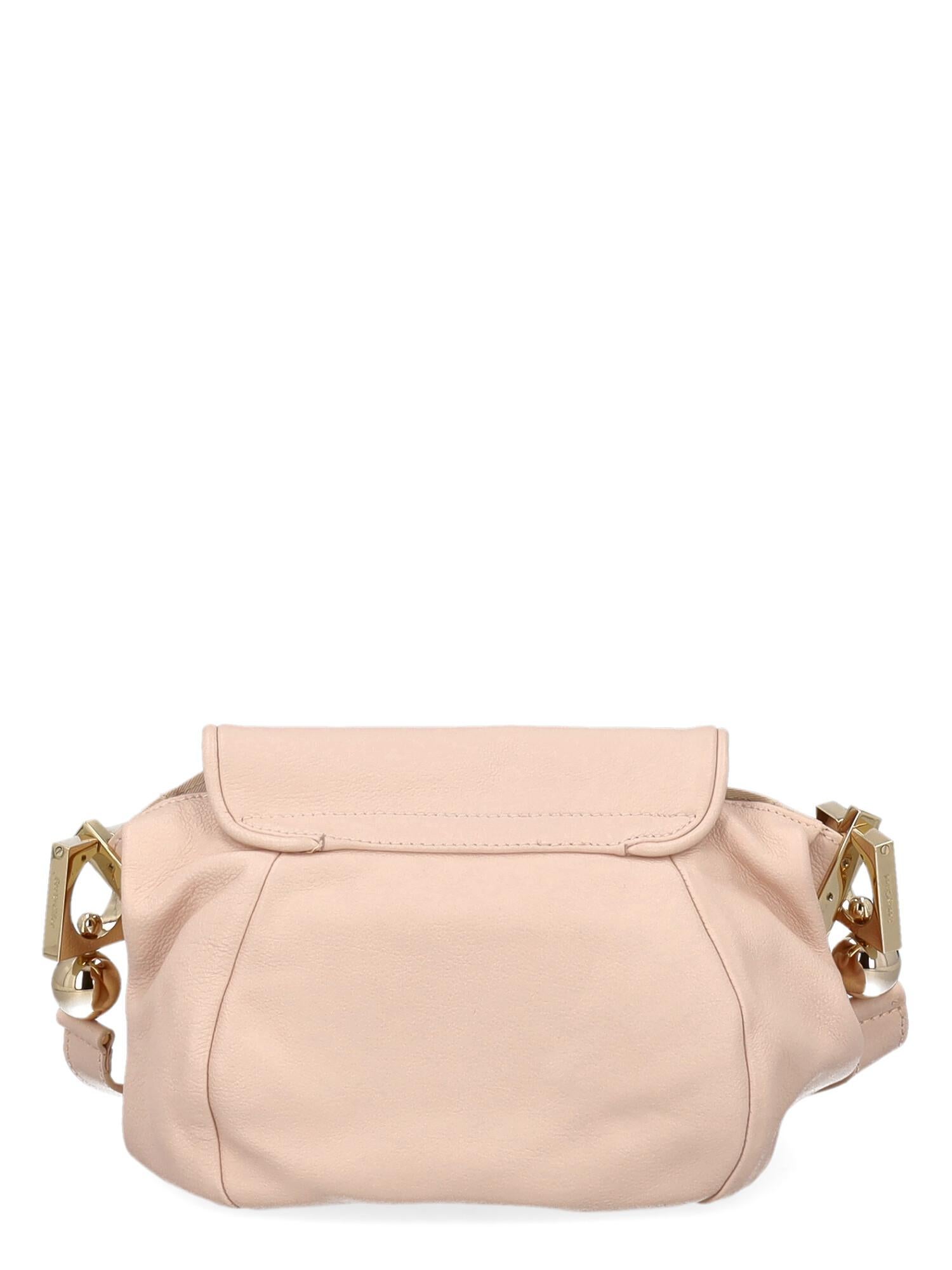 See By Chloé Women Shoulder bags Pink Leather  In Good Condition For Sale In Milan, IT