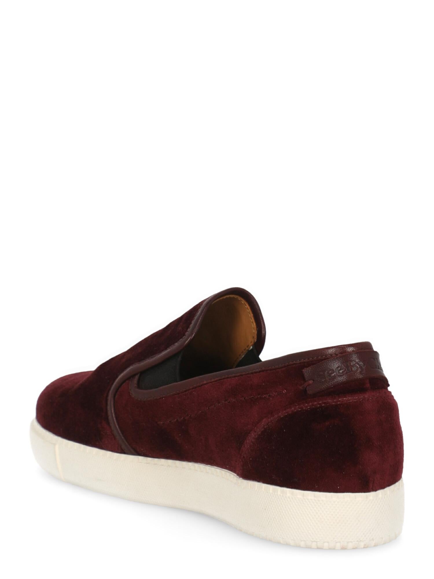 Black See By Chloe Women  Sneakers Burgundy Fabric IT 37 For Sale