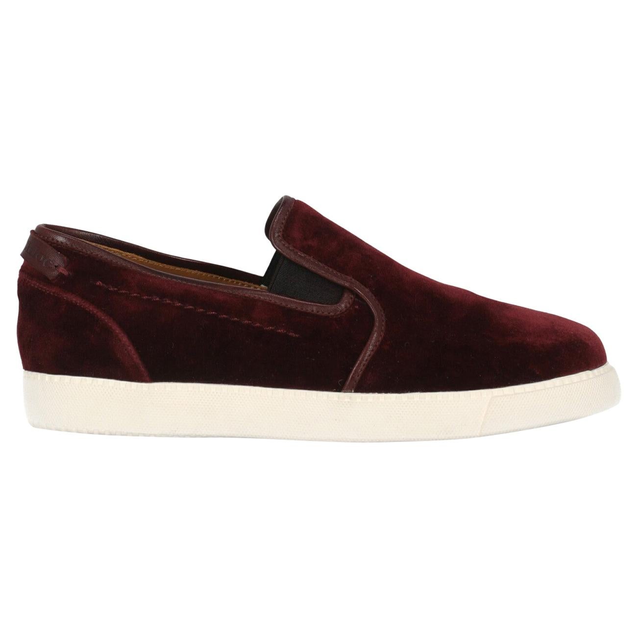 See By Chloe Women  Sneakers Burgundy Fabric IT 37 For Sale