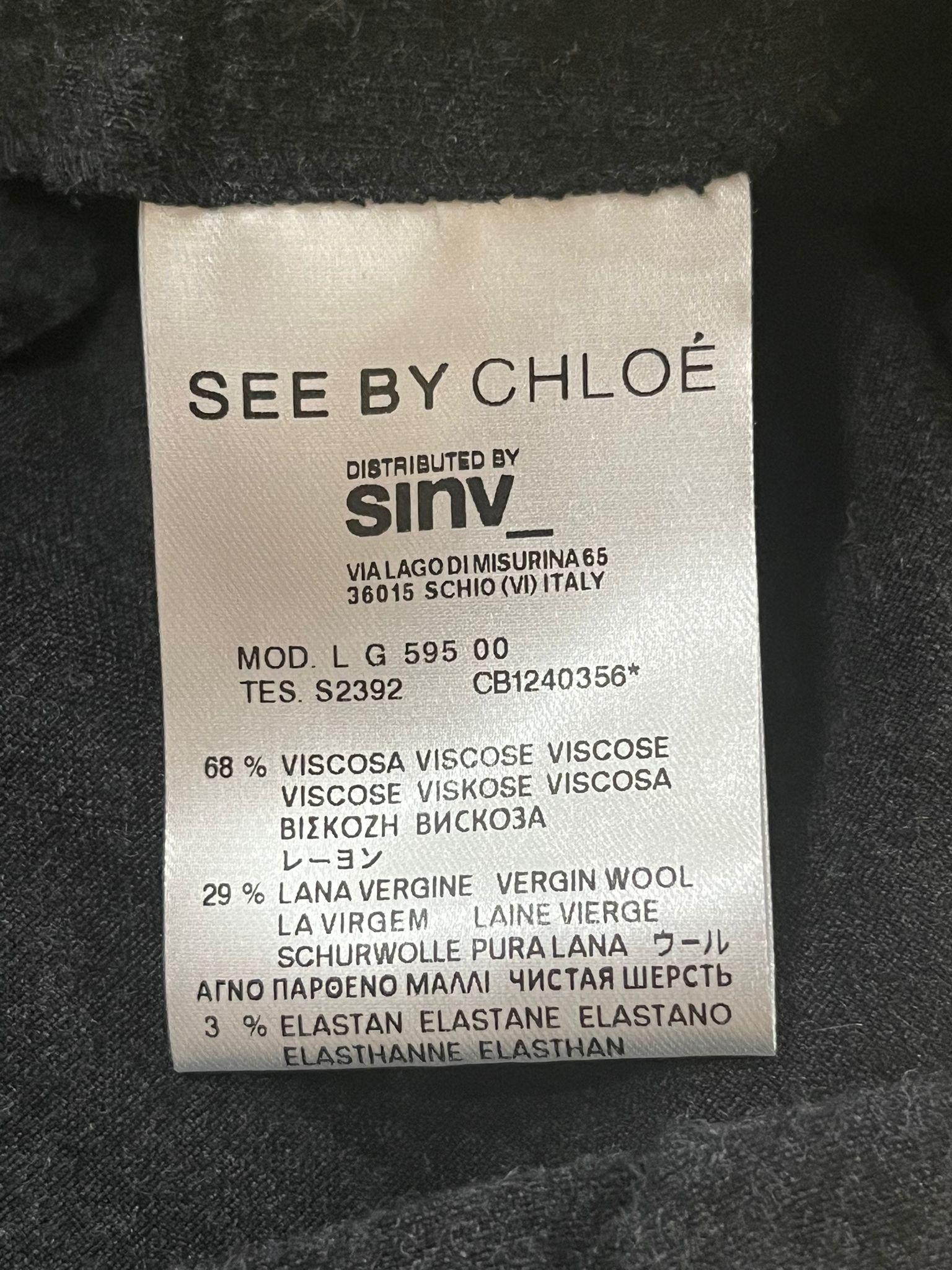 See By Chloe Wool Blend Mini Skirt For Sale 1