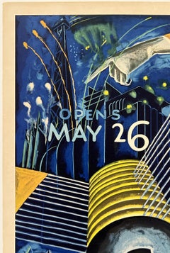 SEE HEAR PLAY WORLD'S FAIR CENTURY OF PROGRESS Original Vintage Poster 13" x 20"