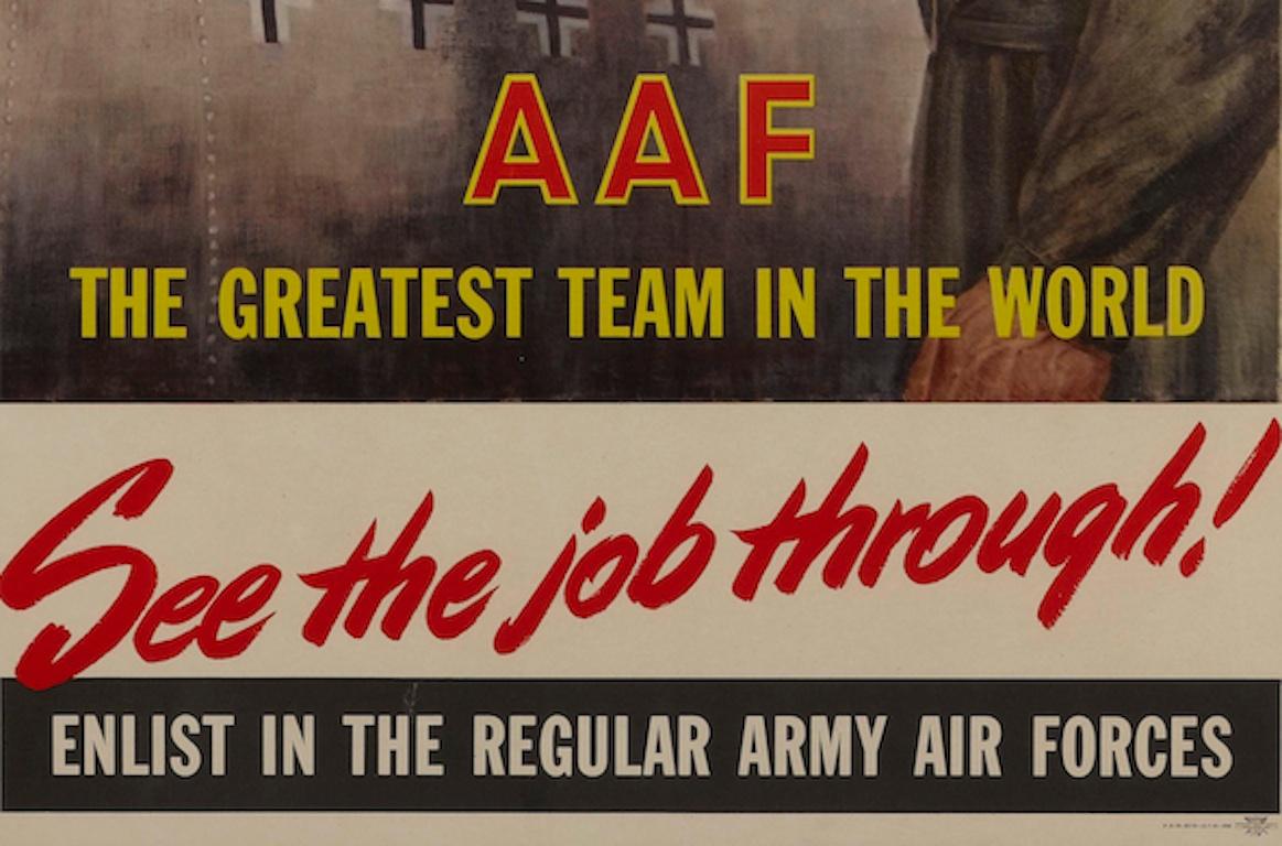 Américain Affiche des forces aériennes de l'armée de terre:: 