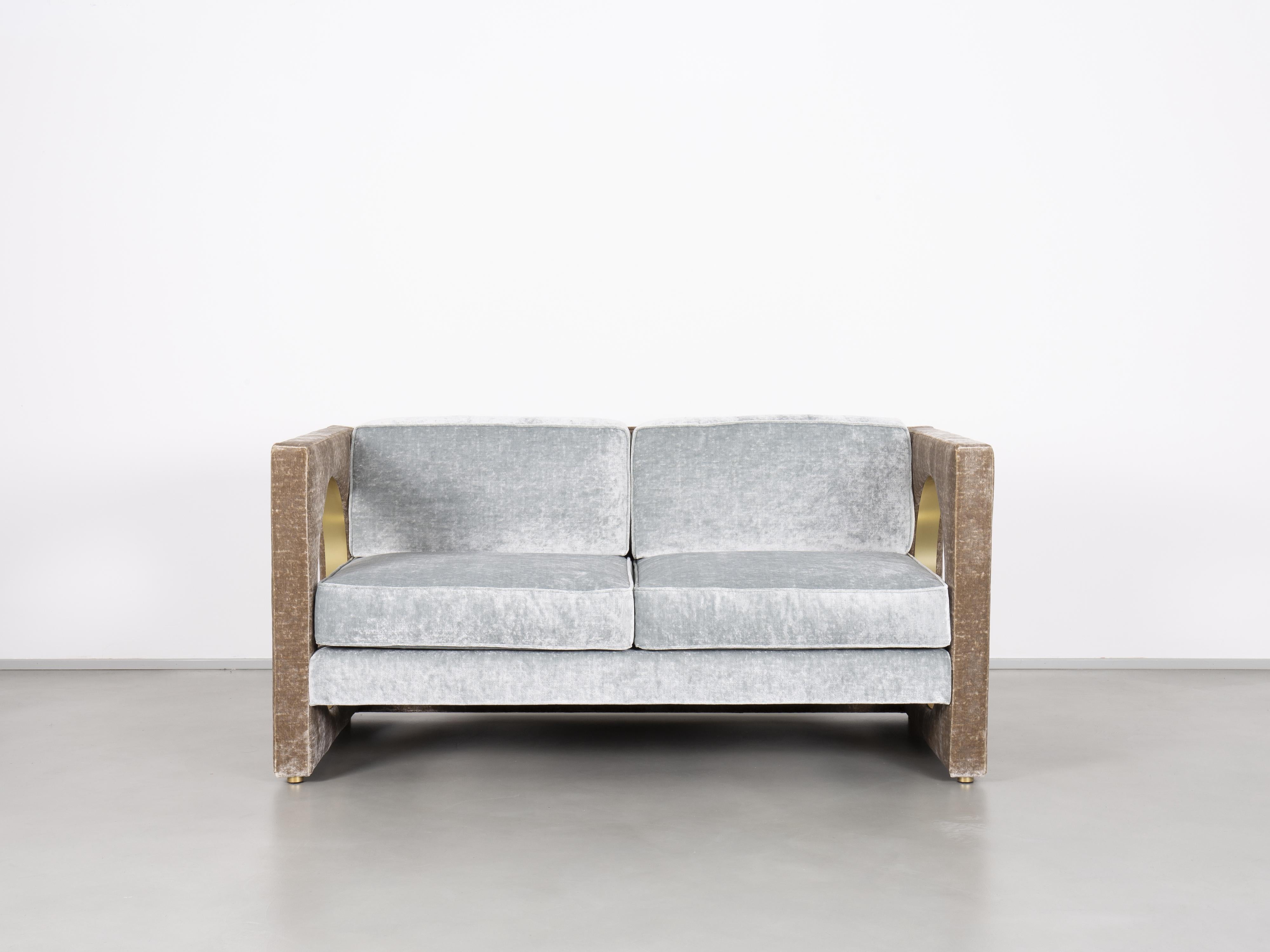 Italian See Through 152 Sofa by Pierre Gonalons Misia Fabric Paradisoterrestre Edition For Sale
