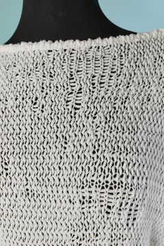 See-through cotton knit backless dress ALEXANDRE VAUTHIER