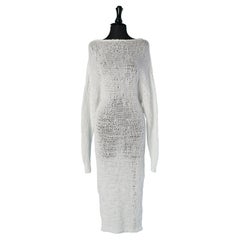 See-through cotton knit backless dress ALEXANDRE VAUTHIER