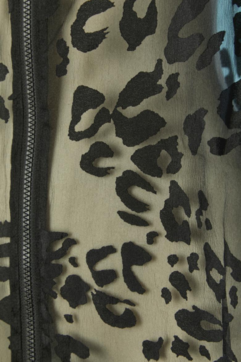 Abrigo oversize de nailon transparente con estampado animal Y3 Adidas & Y.Yamamoto Negro en venta