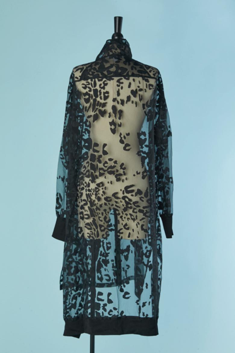 Femenino o masculino Abrigo oversize de nailon transparente con estampado animal Y3 Adidas & Y.Yamamoto en venta