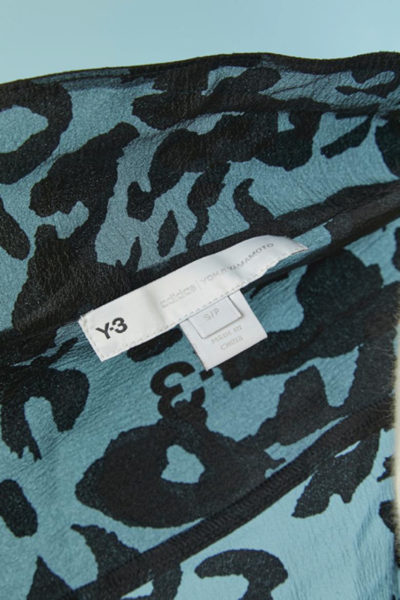 Abrigo oversize de nailon transparente con estampado animal Y3 Adidas & Y.Yamamoto en venta 1