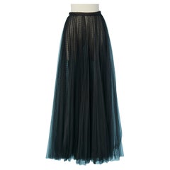 Used See-through pleated plumetis tulle skirt CHRISTIAN DIOR