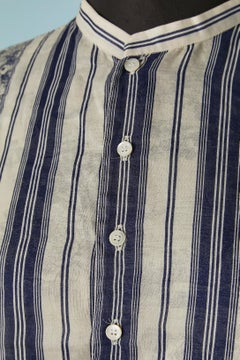 See-through printed cotton tunic shirt CHRISTIAN DIOR