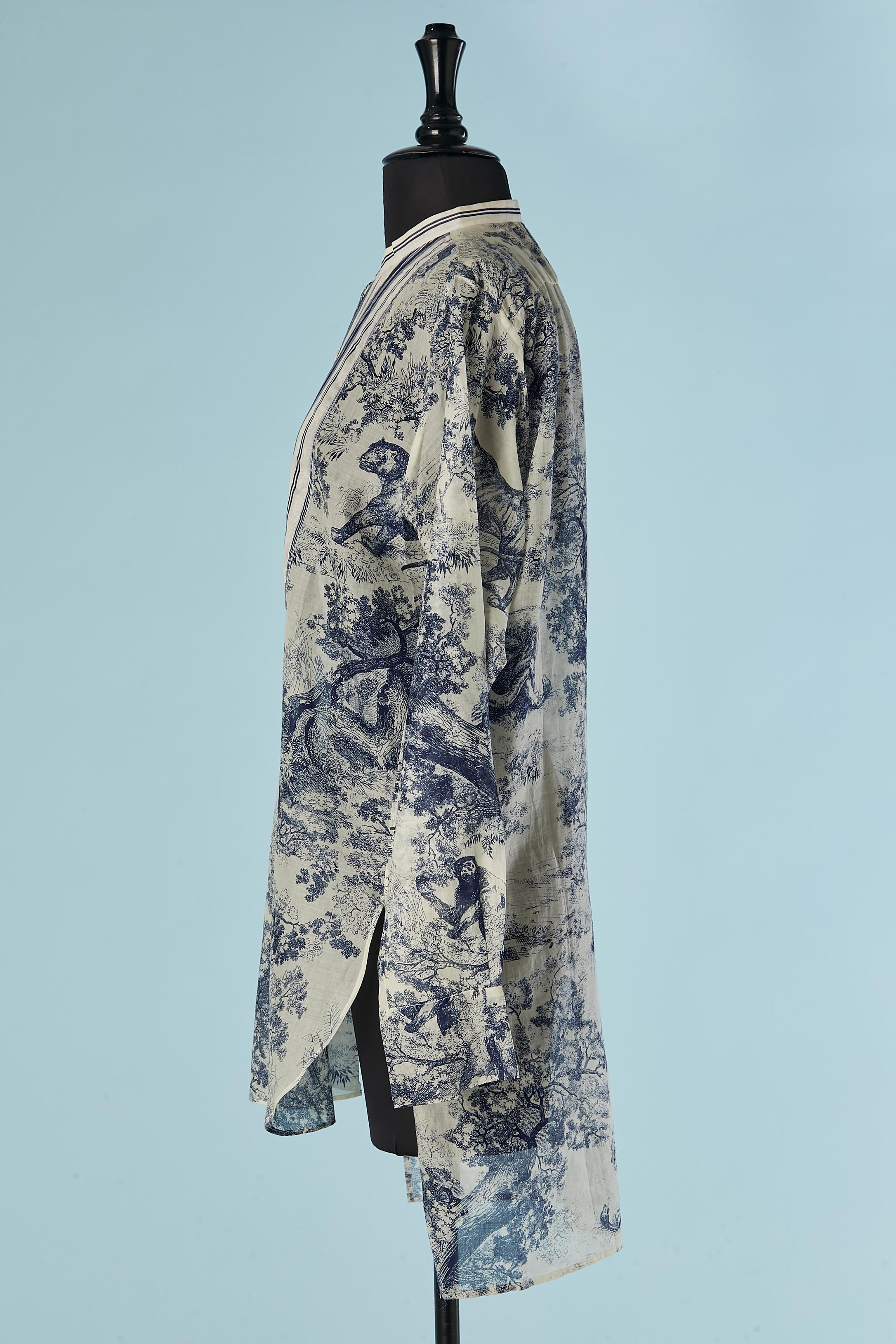 De las mujeres Túnica transparente de algodón estampado CHRISTIAN DIOR en venta