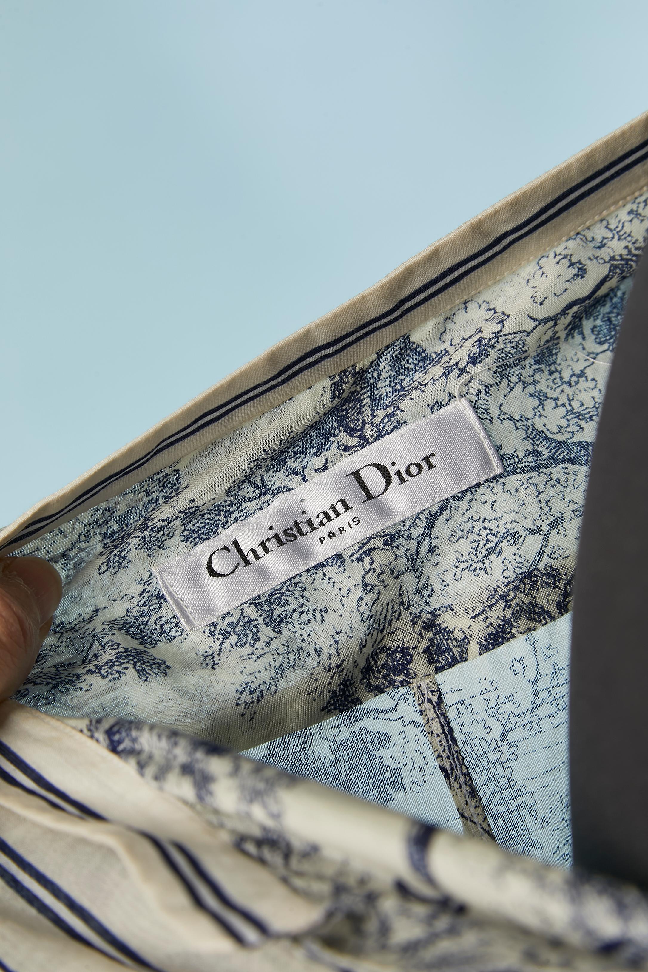 Túnica transparente de algodón estampado CHRISTIAN DIOR en venta 4