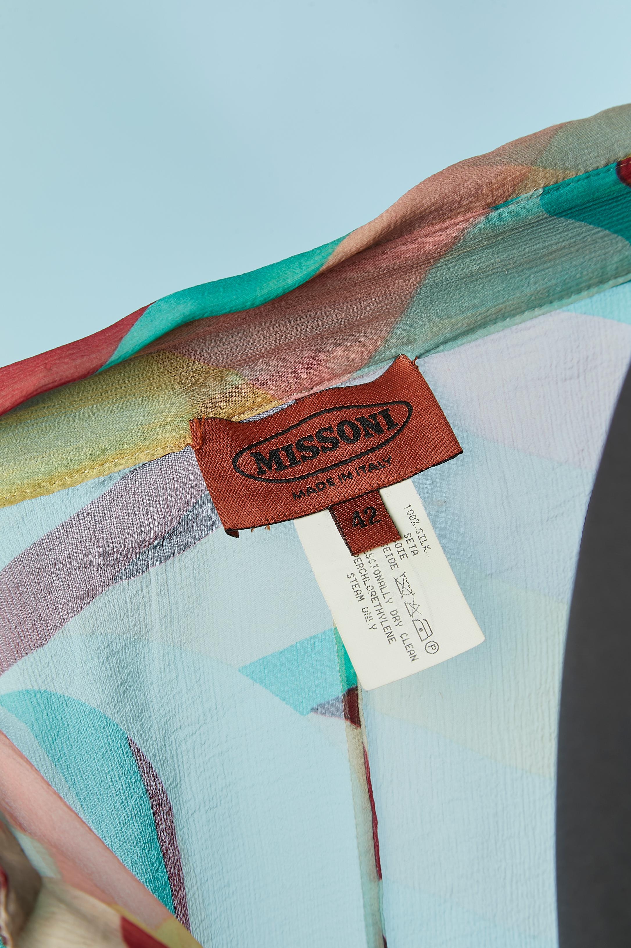 Camicia in chiffon di seta stampata See One Missoni in vendita 1