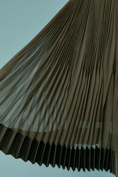 See-through silk chiffon pleated skirt ALEXANDRE VAUTHIER New