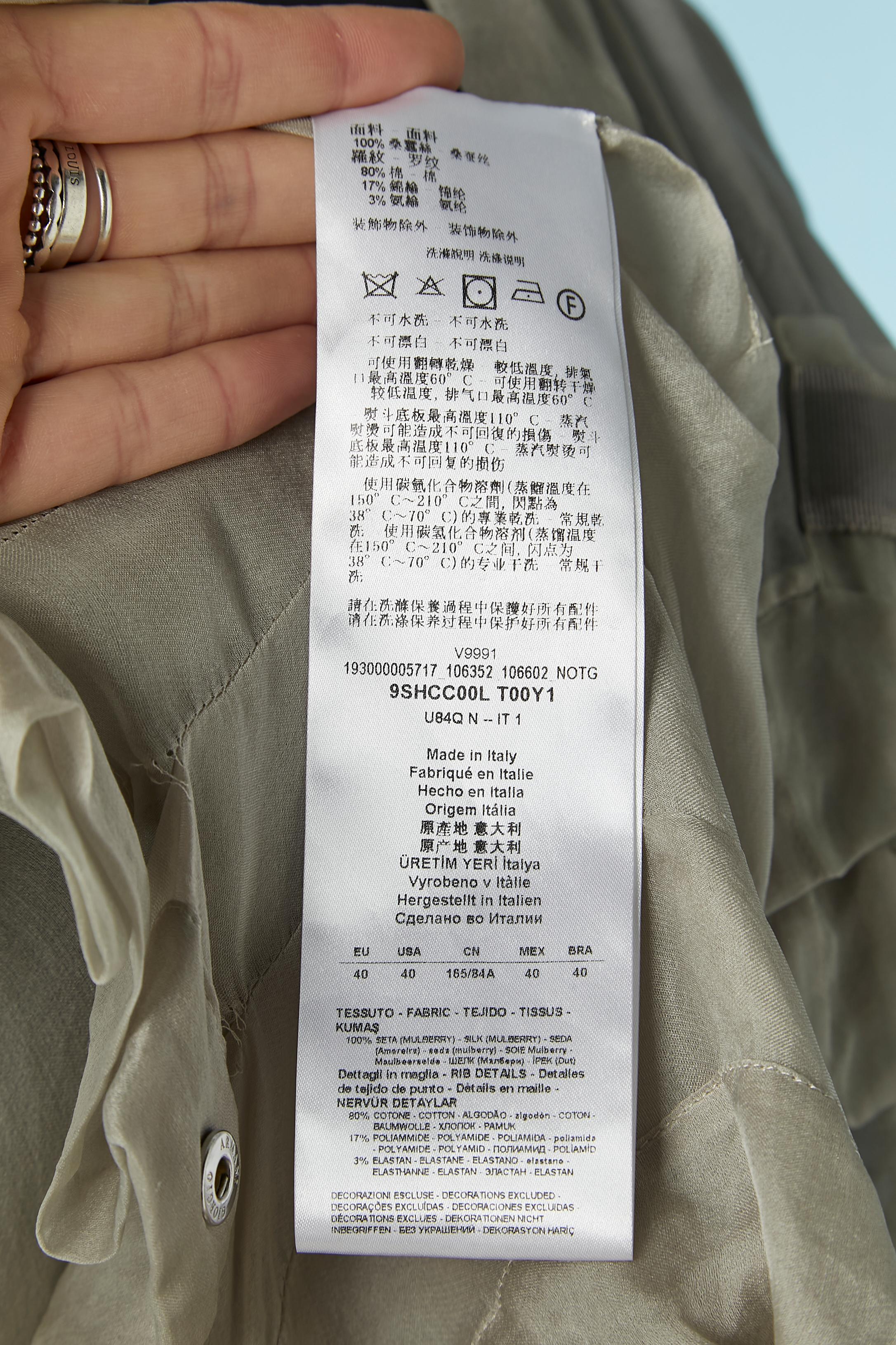 See-through silk pleated asymmetrical vest Giorgio ARMANI For Sale 3