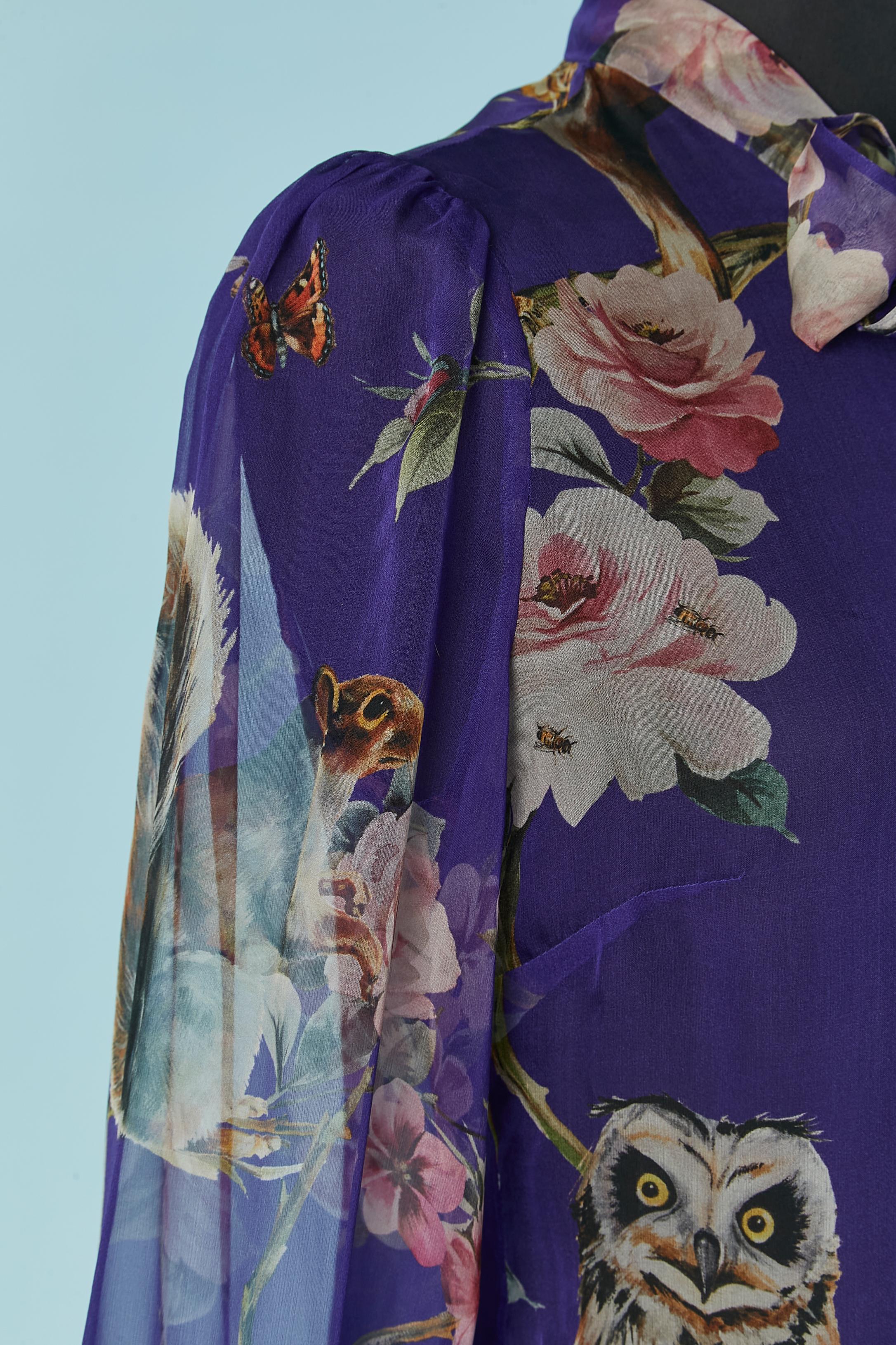 Camicia in seta stampata See One con papillon DOLCE & GABBANA In condizioni ottime in vendita a Saint-Ouen-Sur-Seine, FR