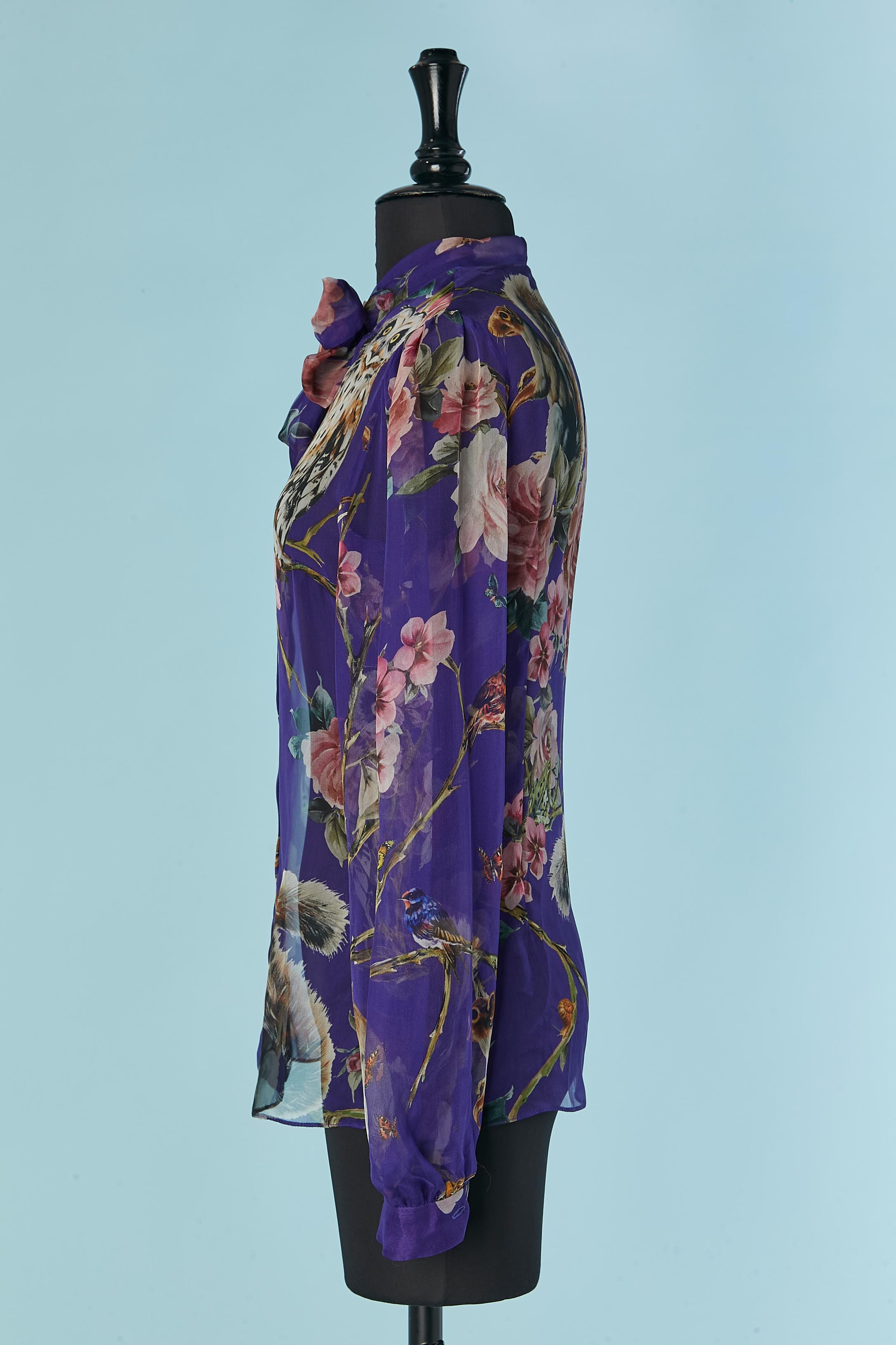 Camicia in seta stampata See One con papillon DOLCE & GABBANA in vendita 1