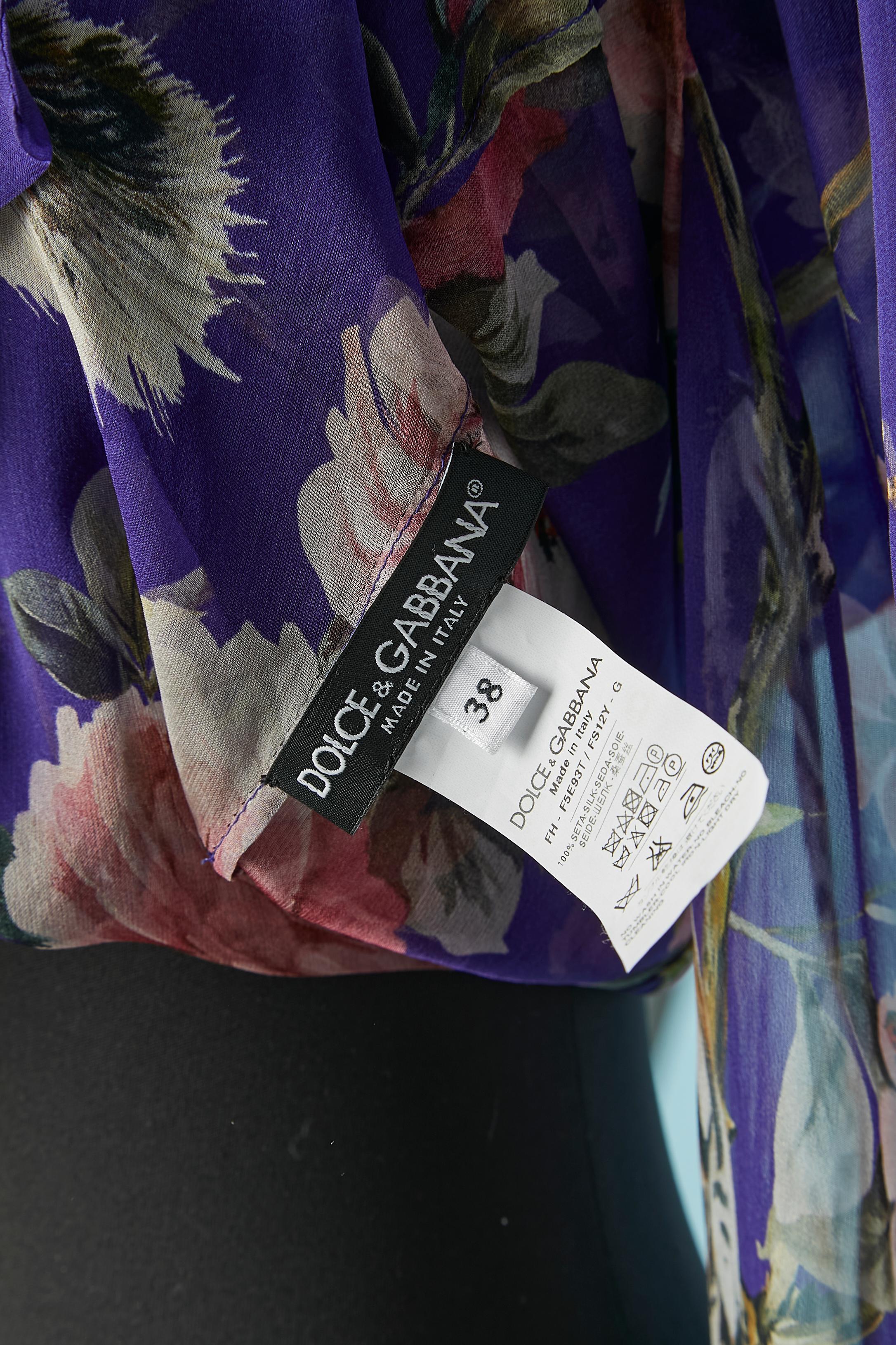 Camicia in seta stampata See One con papillon DOLCE & GABBANA in vendita 3