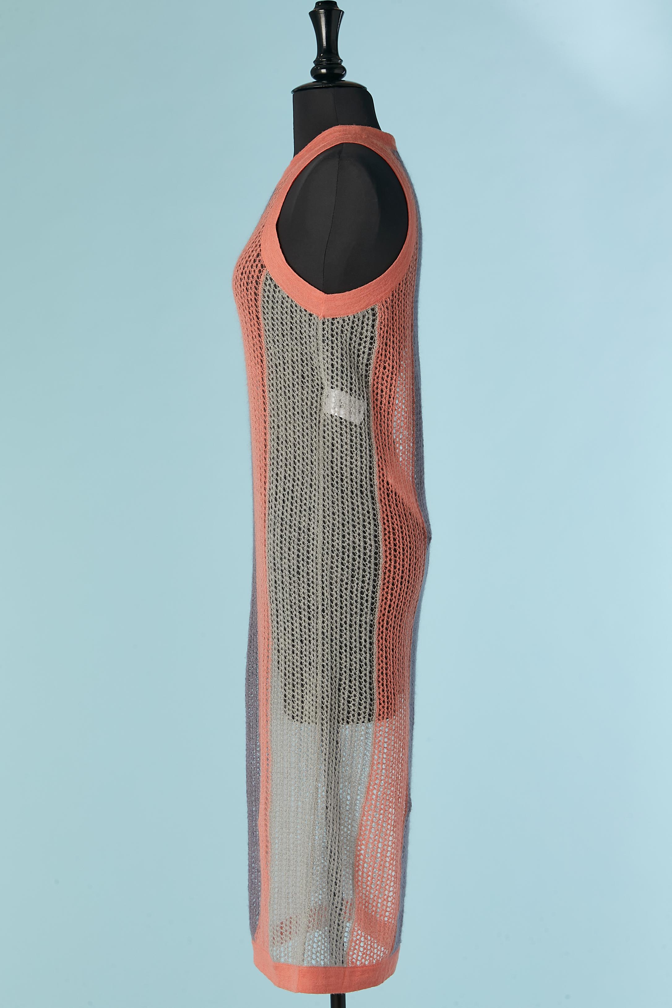 See-through sleeveless knit dress NINA RICCI New In New Condition For Sale In Saint-Ouen-Sur-Seine, FR