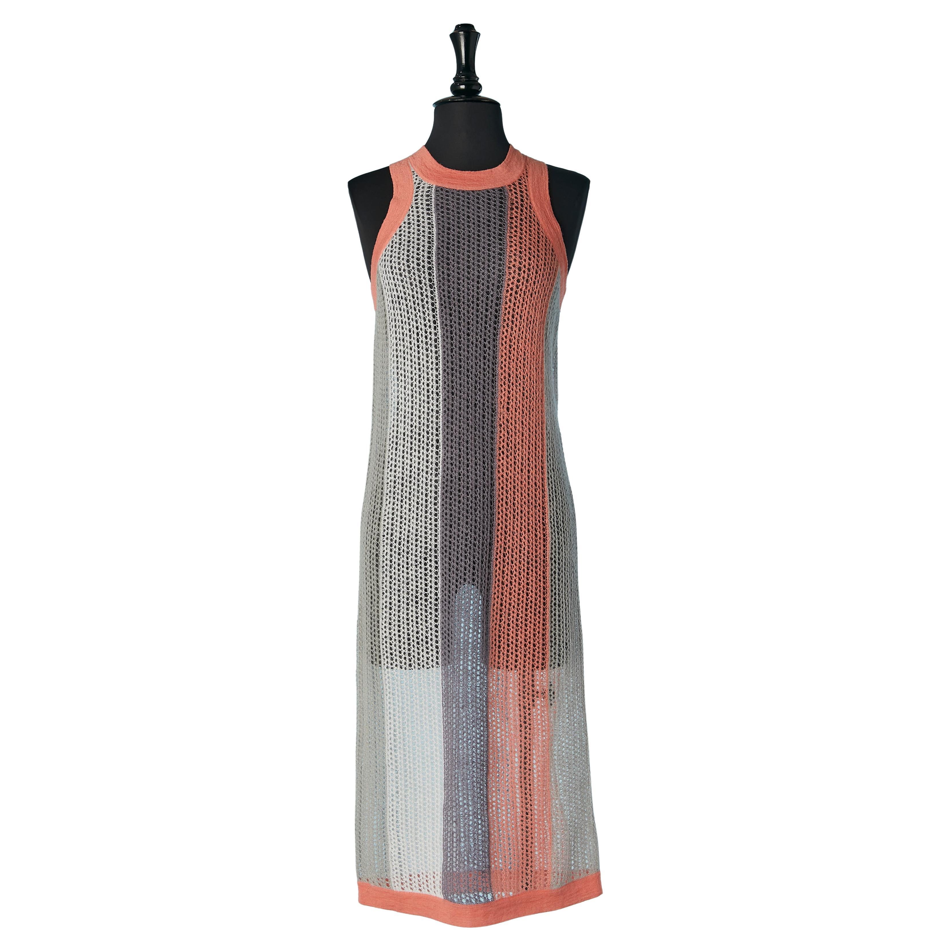 See-through sleeveless knit dress NINA RICCI New For Sale