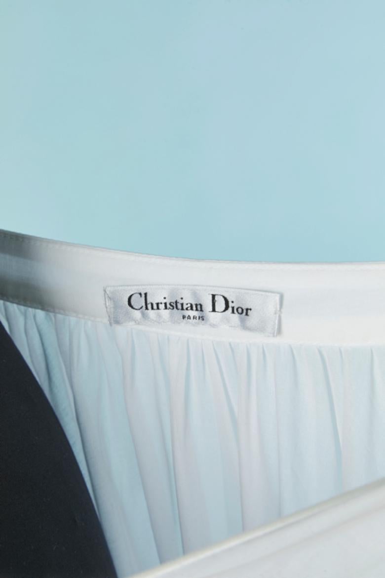 Donna Gonna svasata in cotone bianco see-through CHRISTIAN DIOR by Maria Grazia CHIURI in vendita
