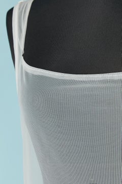 See-through wite tulle and denim sleeveless dress JEAN-PAUL GAULTIER JEAN'S