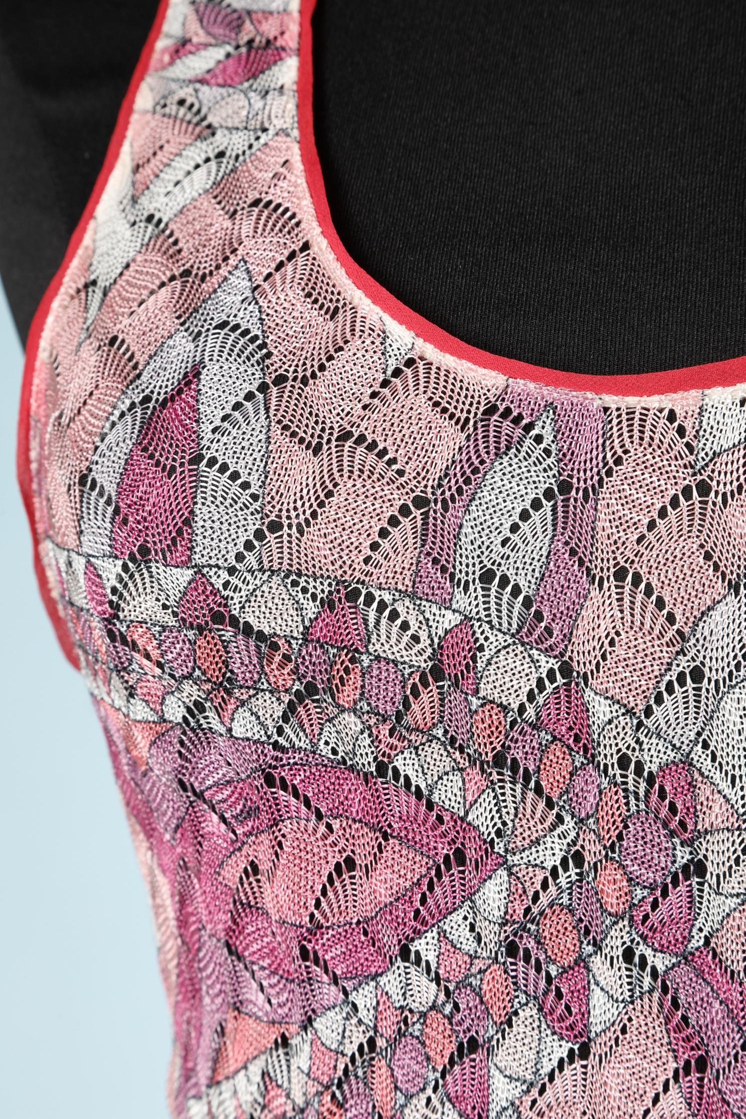 See-trough printed long knit dress.
SIZE 36 
