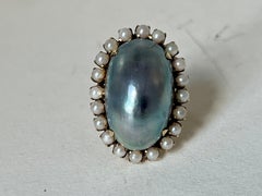 Seed Pearl and Blister Cocktail ring