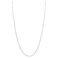 SEED PEARLS 1920 Art Deco Antique Stations Chain Necklace With Platinum Wires