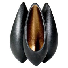 Seed Pod Tealight Holder - Matte Black