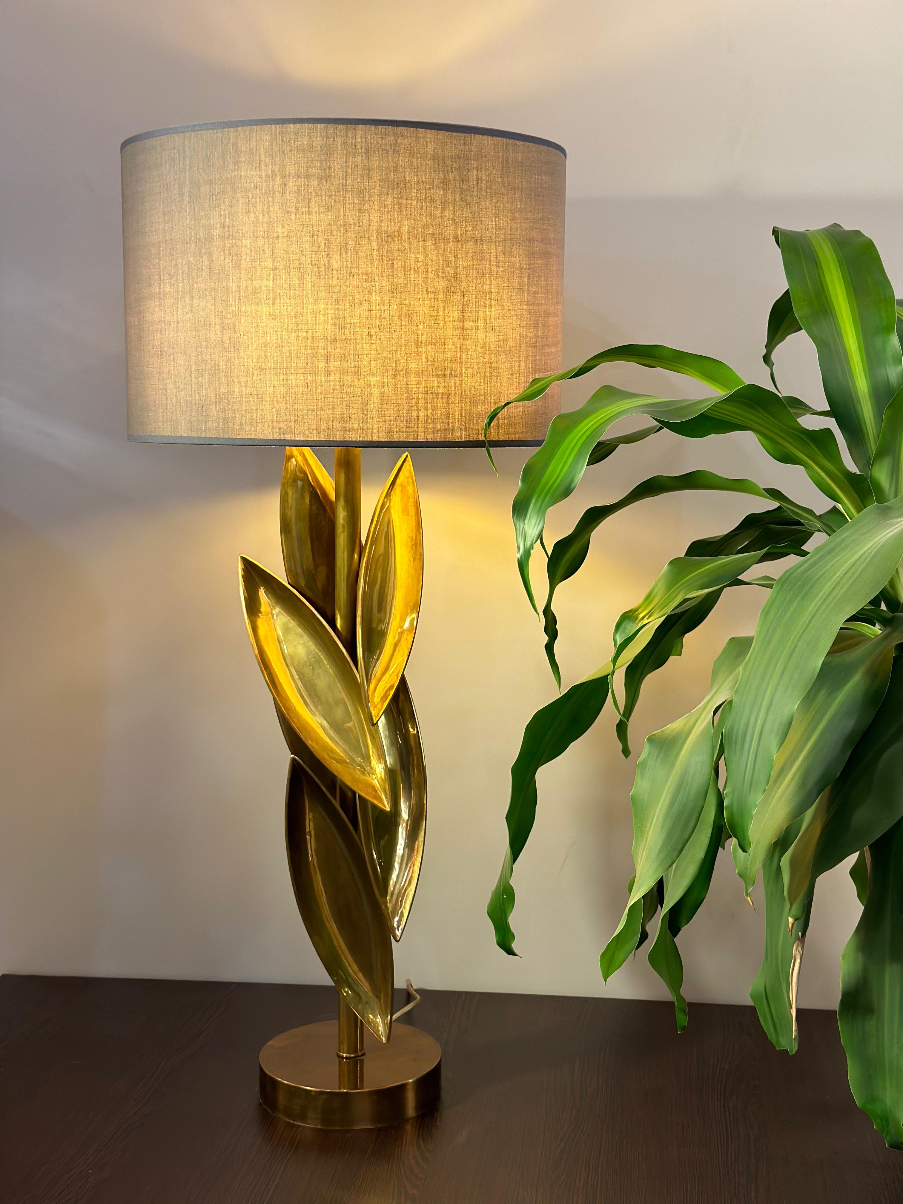 Seed Table Lamp  - Brass Table Lamp For Sale 6