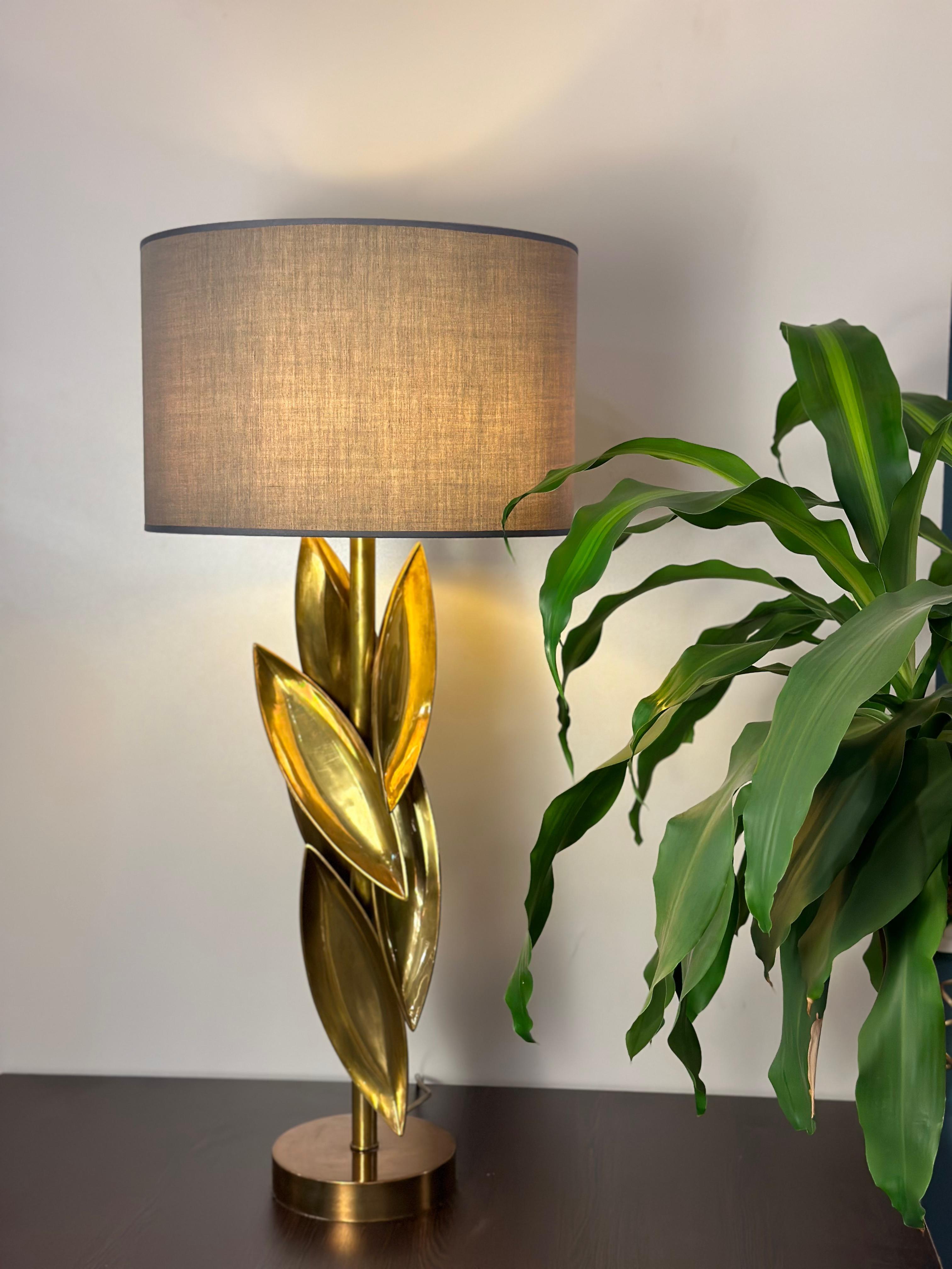 Mid-Century Modern Seed Table Lamp  - Brass Table Lamp For Sale