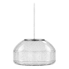 Seeded Blown Glass Pendant Light Modern Minimalist Hanging Lamp