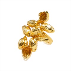 'Seeds of love' Karpoi Cocktail Ring in Gold or Gold Plated One Size