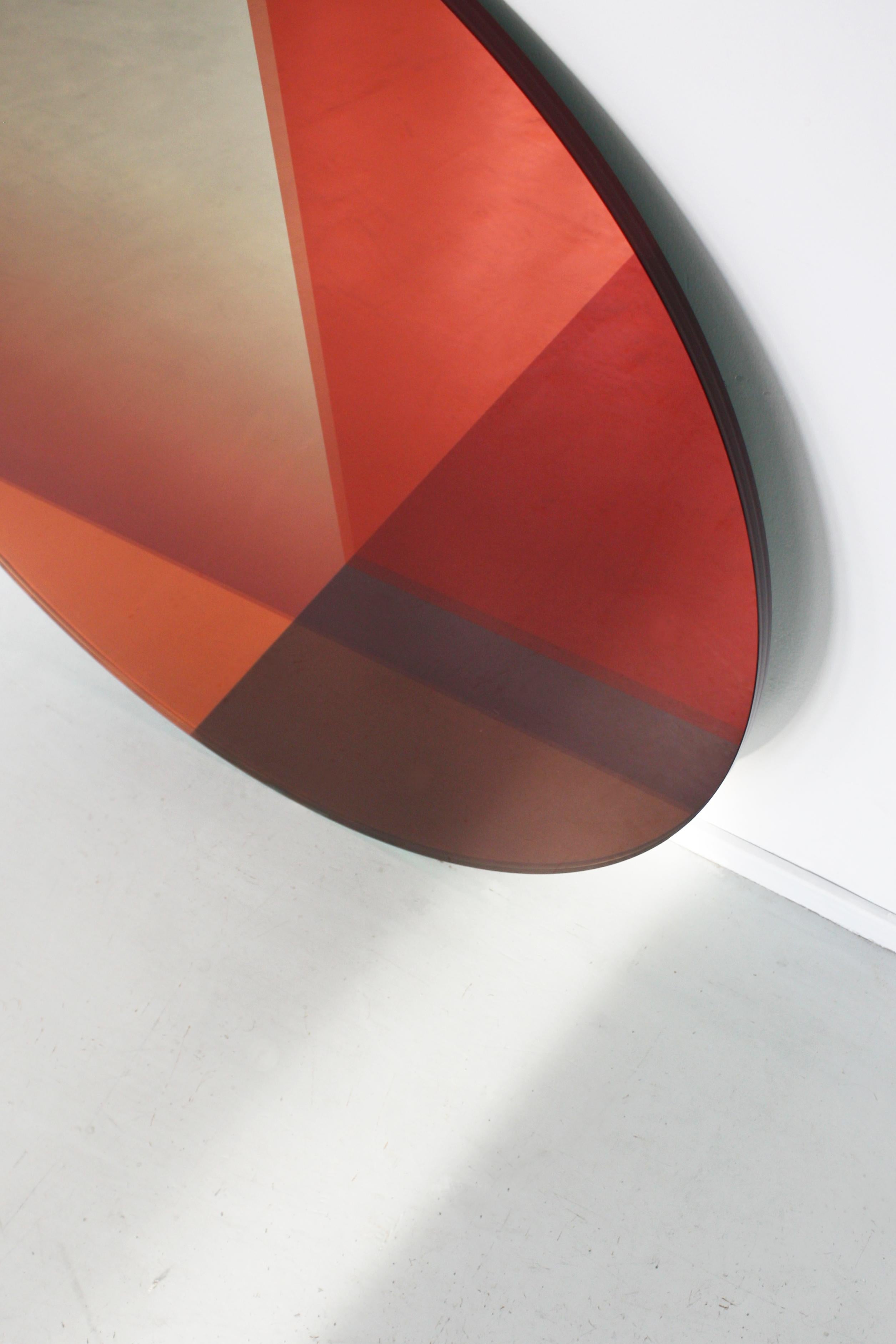 Contemporary Big Round Mirror 122 cm, Seeing Glass Series by Sabine Marcelis In New Condition For Sale In Copenhagen, DK