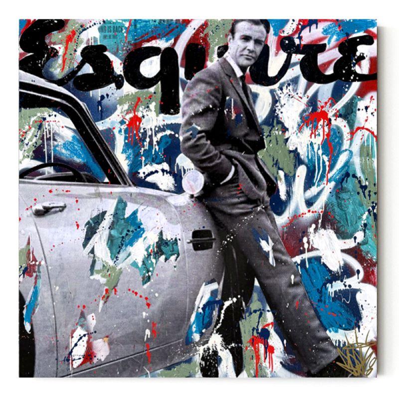 James Bond - Mixed Media Art by Seek One