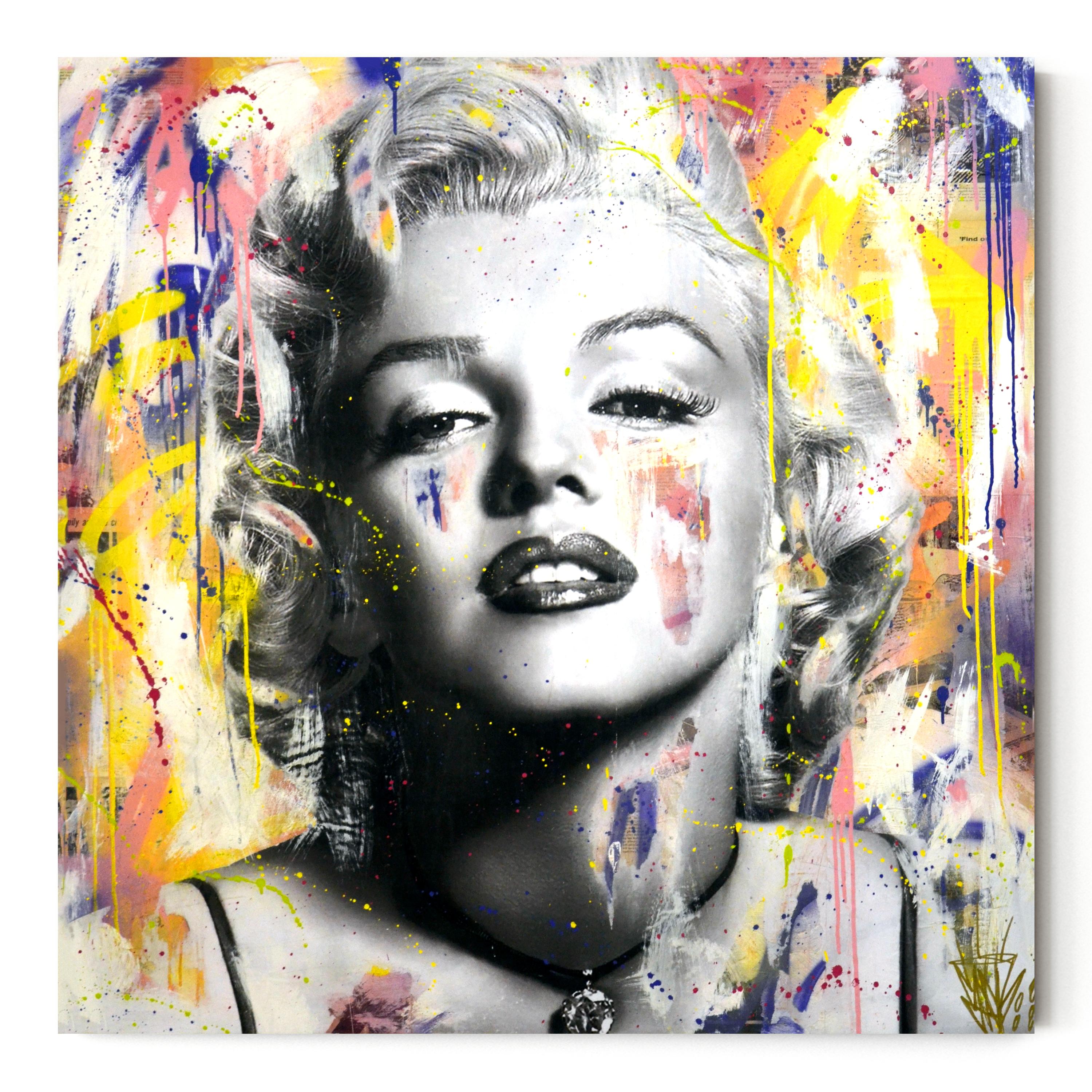 Monroe - Mixed Media Art by Seek One