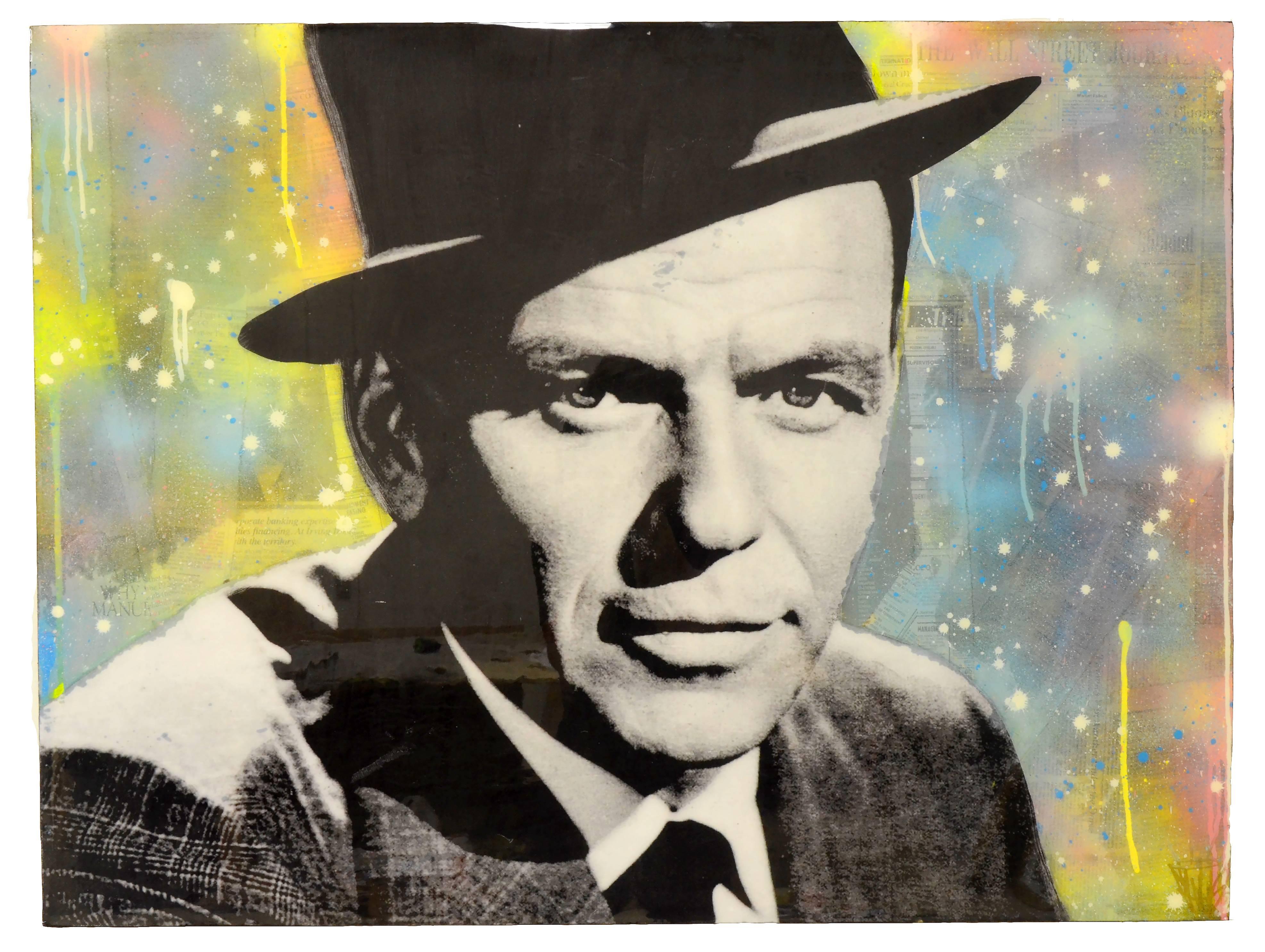 Sinatra - Mixed Media Art by Seek One